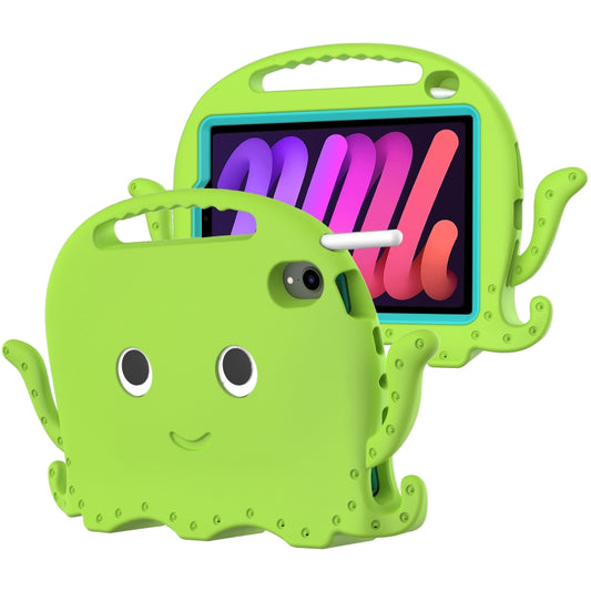 For iPad mini 6 / mini 2024 Octopus Style EVA Hybrid PC Tablet Case with Strap(Grass Green) - iPad mini 6 Cases by buy2fix | Online Shopping UK | buy2fix