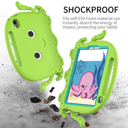For iPad mini 6 / mini 2024 Octopus Style EVA Hybrid PC Tablet Case with Strap(Grass Green) - iPad mini 6 Cases by buy2fix | Online Shopping UK | buy2fix