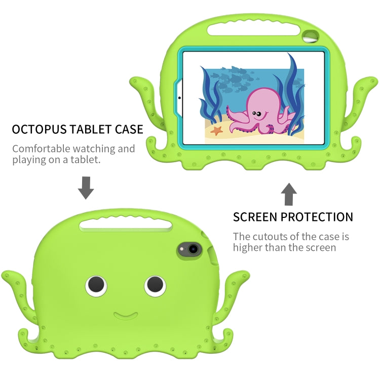 For iPad mini 6 / mini 2024 Octopus Style EVA Hybrid PC Tablet Case with Strap(Grass Green) - iPad mini 6 Cases by buy2fix | Online Shopping UK | buy2fix