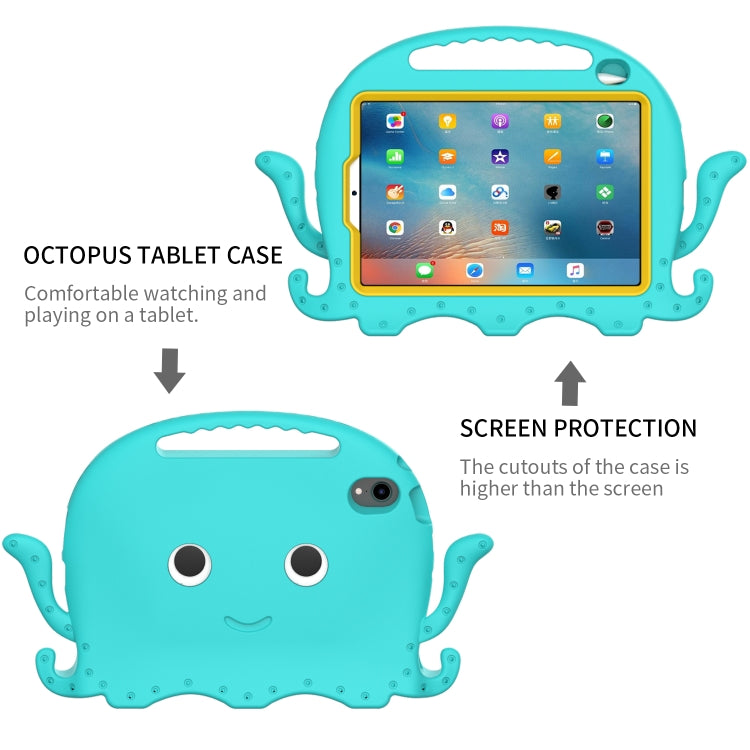For iPad mini 6 / mini 2024 Octopus Style EVA Hybrid PC Tablet Case with Strap(Glacial Green) - iPad mini 6 Cases by buy2fix | Online Shopping UK | buy2fix