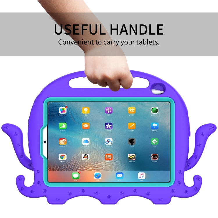 For iPad mini 6 / mini 2024 Octopus Style EVA Hybrid PC Tablet Case with Strap(Purple) - iPad mini 6 Cases by buy2fix | Online Shopping UK | buy2fix