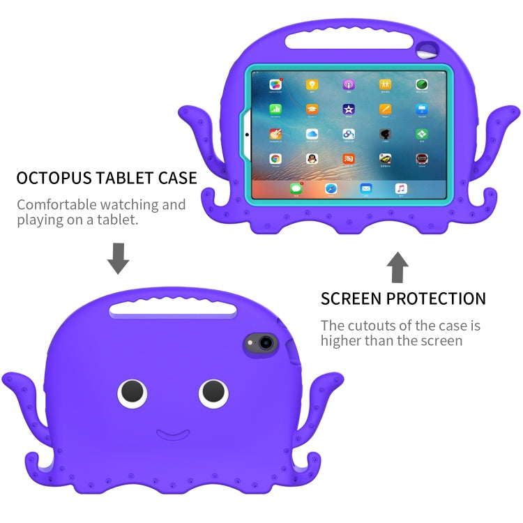 For iPad mini 6 / mini 2024 Octopus Style EVA Hybrid PC Tablet Case with Strap(Purple) - iPad mini 6 Cases by buy2fix | Online Shopping UK | buy2fix