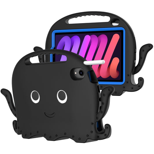 For iPad mini 6 / mini 2024 Octopus Style EVA Hybrid PC Tablet Case with Strap(Black) - iPad mini 6 Cases by buy2fix | Online Shopping UK | buy2fix