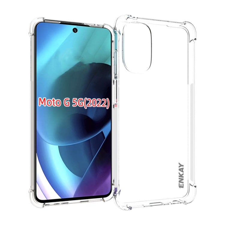 For Motorola Moto G 5G 2022 ENKAY Clear TPU Shockproof Case - Motorola Cases by ENKAY | Online Shopping UK | buy2fix