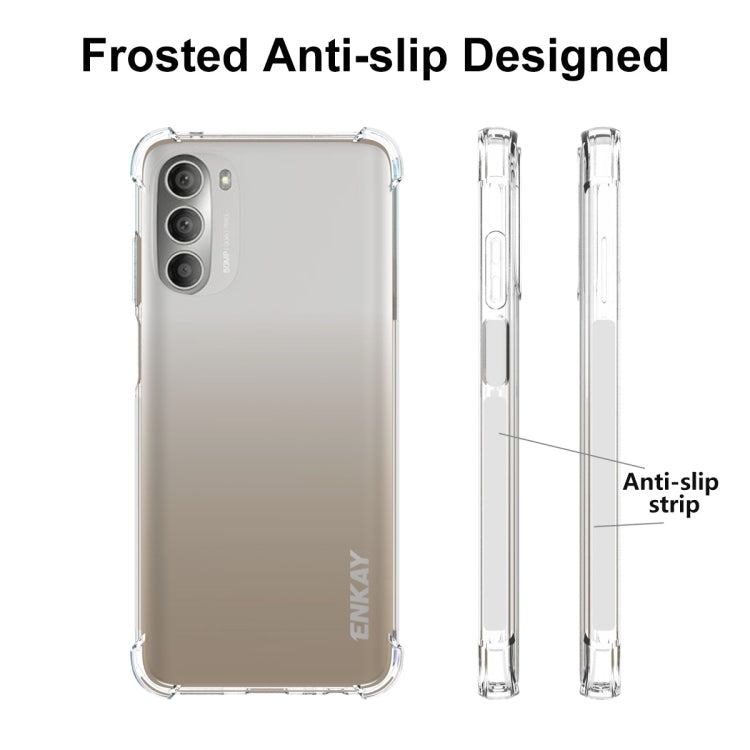 For Motorola Moto G 5G 2022 ENKAY Clear TPU Shockproof Case - Motorola Cases by ENKAY | Online Shopping UK | buy2fix