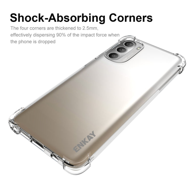 For Motorola Moto G Stylus 5G 2022 ENKAY Clear TPU Shockproof Case - Motorola Cases by ENKAY | Online Shopping UK | buy2fix