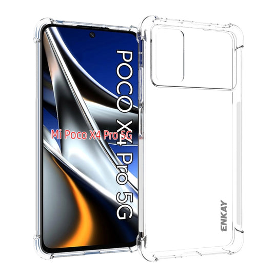 For Xiaomi Poco X4 Pro 5G ENKAY Clear TPU Shockproof Case