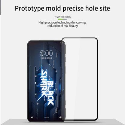 For Xiaomi Black Shark 5 / 5 Pro PINWUYO 9H 2.5D Full Screen Tempered Glass Film(Black) -  by PINWUYO | Online Shopping UK | buy2fix