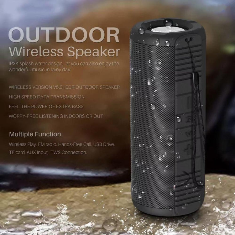 NewRixing NR9019 TWS Portable Stereo Bluetooth Speaker Support TF Card / FM(Red) - Desktop Speaker by NewRixing | Online Shopping UK | buy2fix