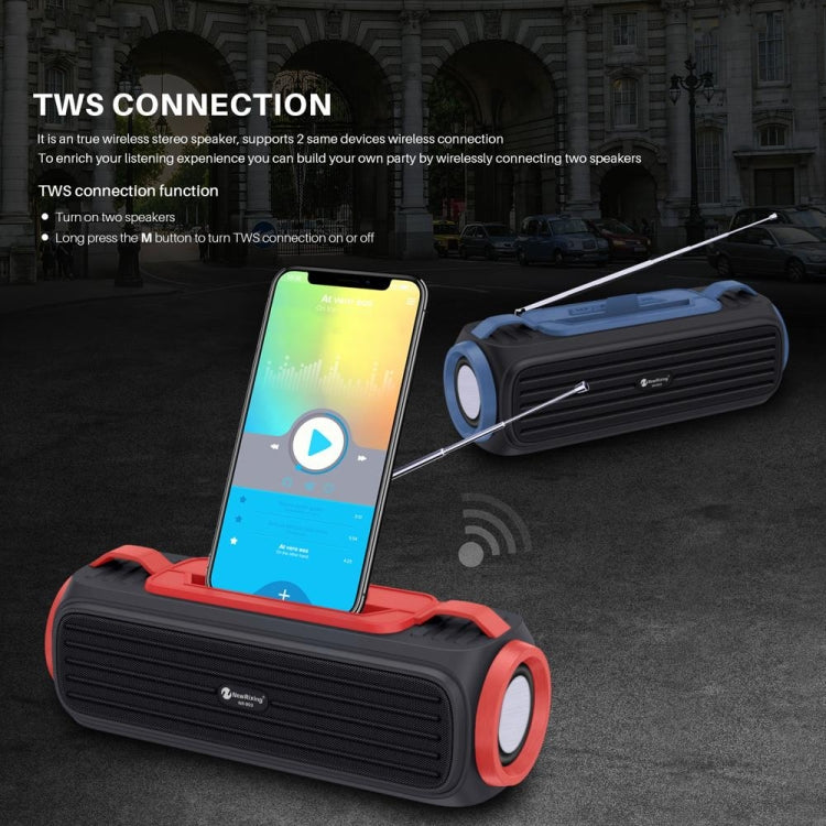 NewRixing NR903F TWS Portable Outdoor Bluetooth Speaker Support TF Card / FM(Orange) - Desktop Speaker by NewRixing | Online Shopping UK | buy2fix