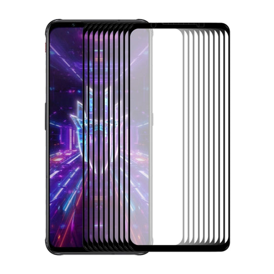 10 PCS For ZTE Nubia Red Magic 7 ENKAY Full Glue 0.26mm 9H 2.5D Tempered Glass Full Film