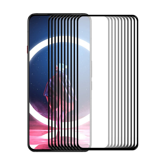 10 PCS For ZTE Nubia Red Magic 7 Pro ENKAY Full Glue 0.26mm 9H 2.5D Tempered Glass Full Film