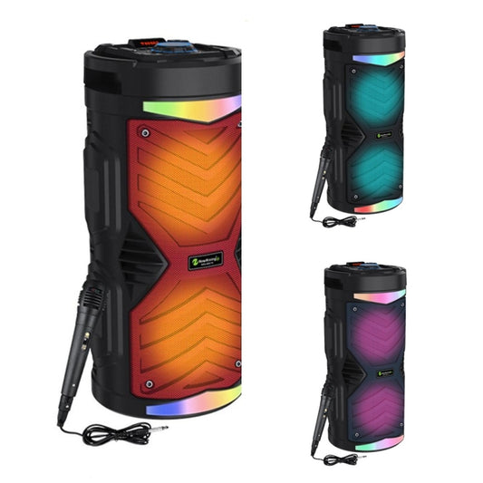 NewRixing NRG6601A Outdoor Portable Karaoke Wireless Speaker 20W Audio Amplifier With Mic(A) - Desktop Speaker by NewRixing | Online Shopping UK | buy2fix