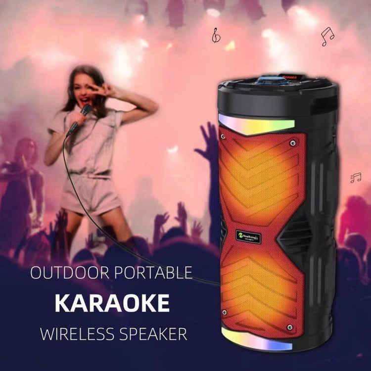 NewRixing NRG6601A Outdoor Portable Karaoke Wireless Speaker 20W Audio Amplifier With Mic(B) - Desktop Speaker by NewRixing | Online Shopping UK | buy2fix