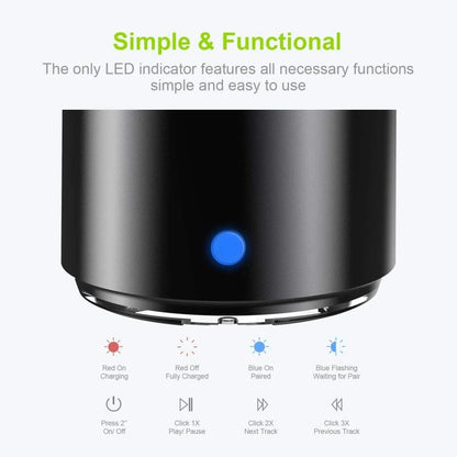 A106Pro IPX7 Waterproof Mini Portable Bluetooth Metal Speaker(Silver) - Mini Speaker by buy2fix | Online Shopping UK | buy2fix