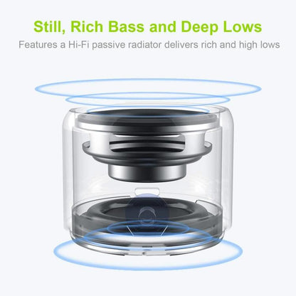 A106Pro IPX7 Waterproof Mini Portable Bluetooth Metal Speaker(Silver) - Mini Speaker by buy2fix | Online Shopping UK | buy2fix