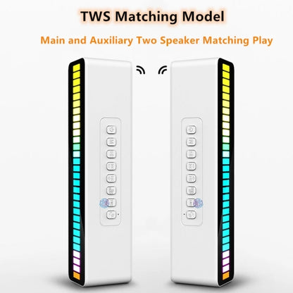 Duosi M8 LED Pickup Rhythm Ambient Light Multi-function TWS Bluetooth Speaker Bar(Black) - Desktop Speaker by Duosi | Online Shopping UK | buy2fix