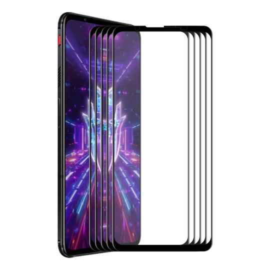 5 PCS For ZTE Nubia Red Magic 7 ENKAY 6D Full Glue Tempered Glass Full Film