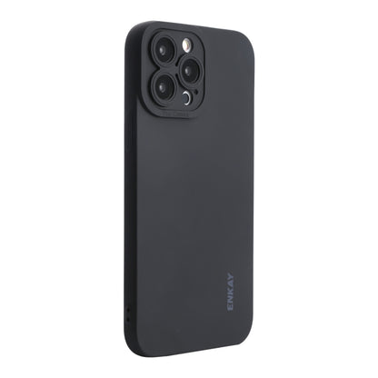 For iPhone 13 Pro Max ENKAY Liquid Silicone Phone Case (Black) - iPhone 13 Pro Max Cases by ENKAY | Online Shopping UK | buy2fix