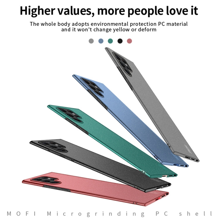 For Samsung Galaxy S22 Ultra 5G MOFI Fandun Series Frosted Ultra-thin PC Hard Phone Case(Grey) by MOFI