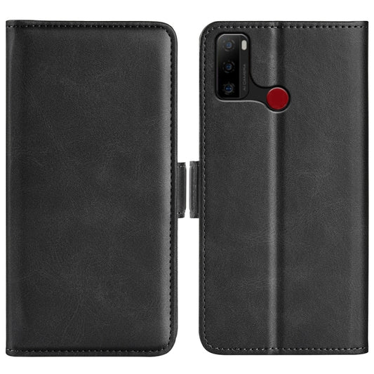 For Ulefone note 10 Dual-side Magnetic Buckle Leather Phone Case(Black) by buy2fix