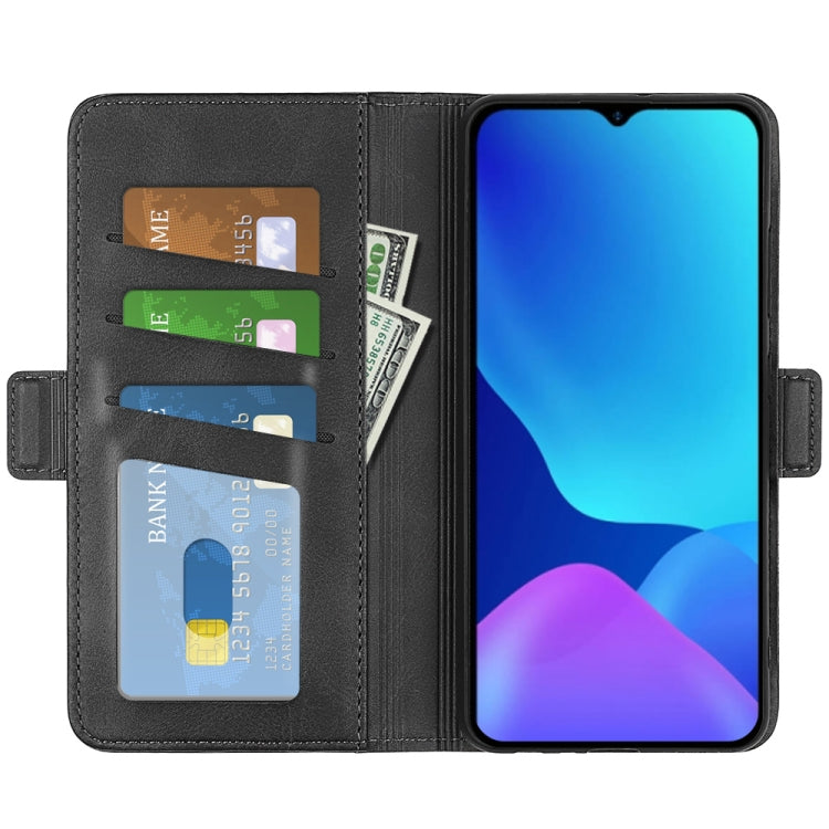 For Ulefone note 10 Dual-side Magnetic Buckle Leather Phone Case(Black) by buy2fix