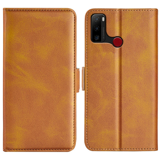 For Ulefone note 10 Dual-side Magnetic Buckle Leather Phone Case(Yellow) by buy2fix