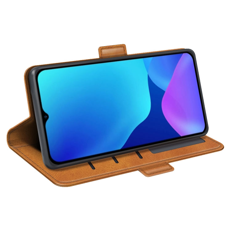 For Ulefone note 10 Dual-side Magnetic Buckle Leather Phone Case(Yellow) by buy2fix