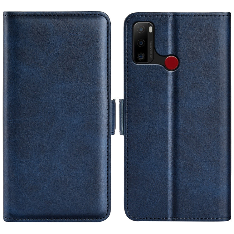 For Ulefone note 10 Dual-side Magnetic Buckle Leather Phone Case(Dark Blue) by buy2fix