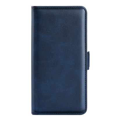 For Ulefone note 10 Dual-side Magnetic Buckle Leather Phone Case(Dark Blue) by buy2fix