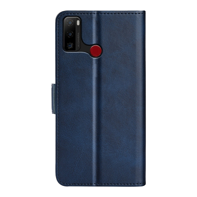 For Ulefone note 10 Dual-side Magnetic Buckle Leather Phone Case(Dark Blue) by buy2fix