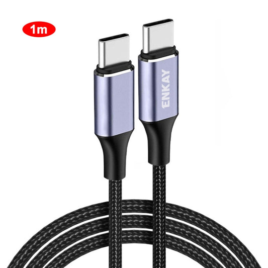 ENKAY PD100W 5A USB-C / Type-C to Type-C Fast Charging Cable with E-Marker, Length:1m by ENKAY