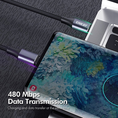 ENKAY PD100W 5A USB-C / Type-C to Type-C Fast Charging Cable with E-Marker, Length:2m by ENKAY