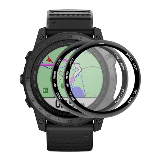 2 PCS For Garmin Tactix 7 / 7 Pro ENKAY 3D Full Coverage Soft PC Edge + PMMA HD Screen Watch Film