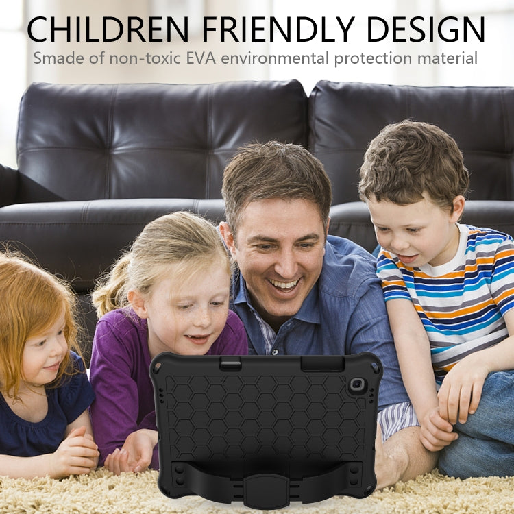 For Lenovo X306 / X606 / K10 Honeycomb EVA + PC Shockproof Tablet Case with Strap(Black+Black) - Lenovo by buy2fix | Online Shopping UK | buy2fix