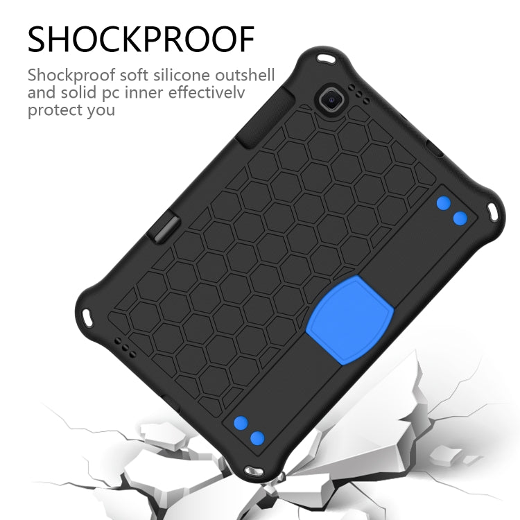 For Lenovo X306 / X606 / K10 Honeycomb EVA + PC Shockproof Tablet Case with Strap(Black+Blue) - Lenovo by buy2fix | Online Shopping UK | buy2fix
