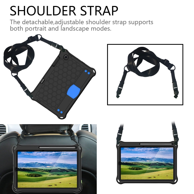 For Lenovo X306 / X606 / K10 Honeycomb EVA + PC Shockproof Tablet Case with Strap(Black+Blue) - Lenovo by buy2fix | Online Shopping UK | buy2fix