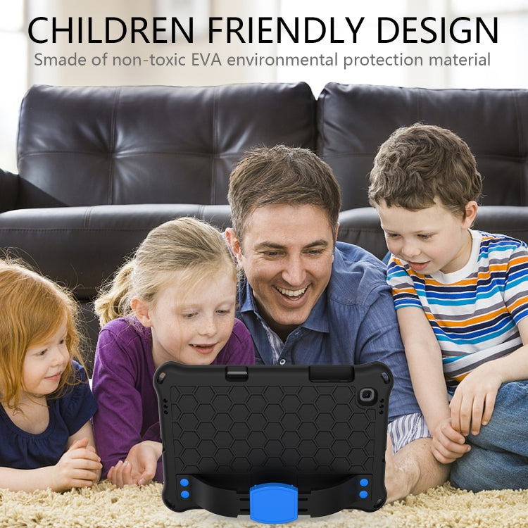 For Lenovo X306 / X606 / K10 Honeycomb EVA + PC Shockproof Tablet Case with Strap(Black+Blue) - Lenovo by buy2fix | Online Shopping UK | buy2fix