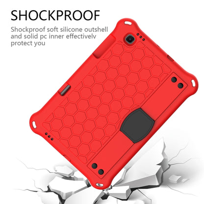 For Lenovo X306 / X606 / K10 Honeycomb EVA + PC Shockproof Tablet Case with Strap(Red+Black) - Lenovo by buy2fix | Online Shopping UK | buy2fix