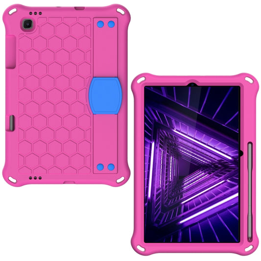 For Lenovo X306 / X606 / K10 Honeycomb EVA + PC Shockproof Tablet Case with Strap(Rose Red+Blue) - Lenovo by buy2fix | Online Shopping UK | buy2fix