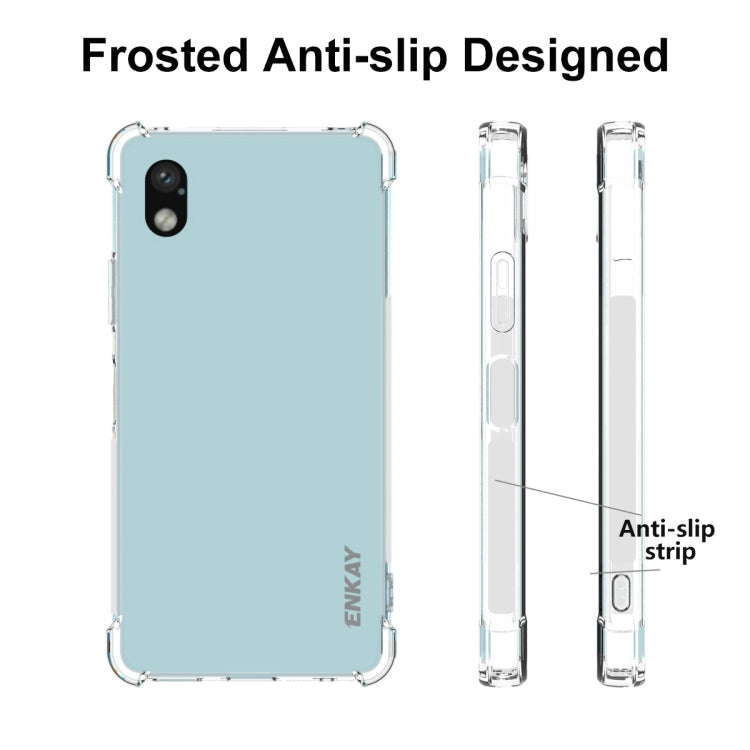 For Sony Xperia Ace III ENKAY Clear TPU Shockproof Phone Case by ENKAY