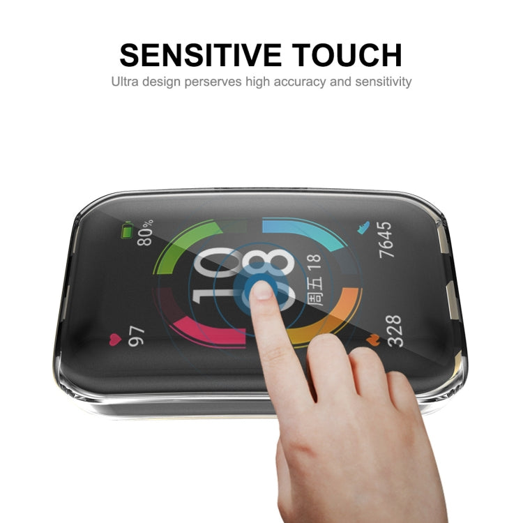 For Huawei Band 7/6 / Honor Band 6 ENKAY Hat-Prince Full Coverage Transparent Soft TPU Case with Screen Protection by ENKAY