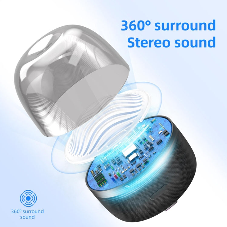 NBY 6680 Colorful Light 6D Stereo Wireless Bluetooth Speaker(White) - Desktop Speaker by NBY | Online Shopping UK | buy2fix