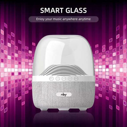 NBY 6680 Colorful Light 6D Stereo Wireless Bluetooth Speaker(White) - Desktop Speaker by NBY | Online Shopping UK | buy2fix