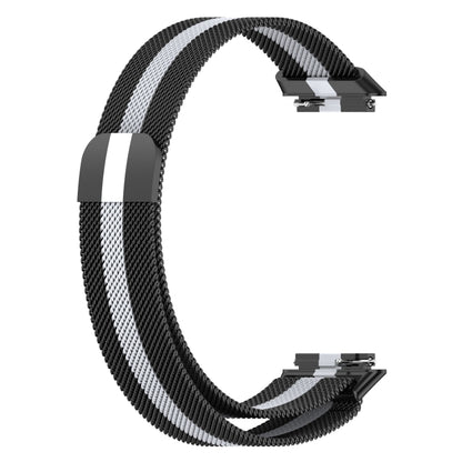 For Huawei Band 7 Milan Magnetic Watch Band(Black+Gray) by buy2fix