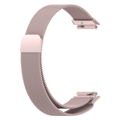 For Huawei Band 7 Milan Magnetic Watch Band(Official Pink) by buy2fix