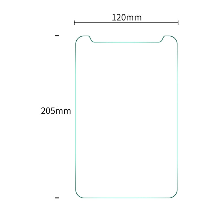 1 PCS ENKAY 205 x 120mm Universal 8.0 inch 0.3mm Explosion-proof Tempered Glass Film - Others by ENKAY | Online Shopping UK | buy2fix