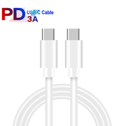 PD 35W Dual USB-C / Type-C Ports Charger with 2m Type-C to Type-C Data Cable, US Plug - USB Charger by buy2fix | Online Shopping UK | buy2fix