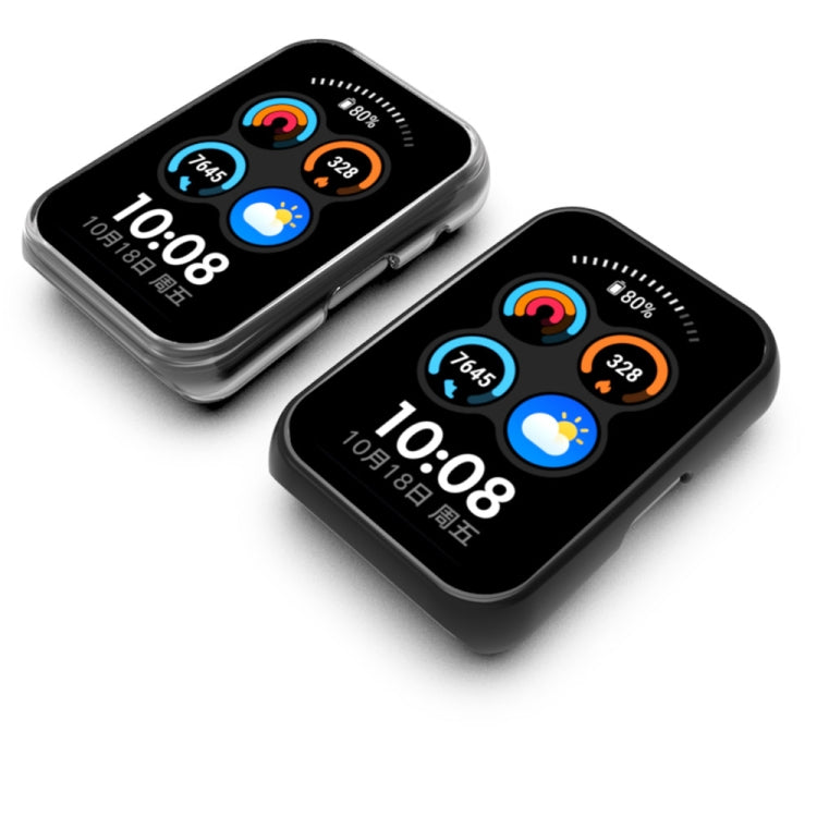 For Huawei Watch Fit PC+Toughened Film Fully Enclosed Protective Watch Case(Black) by buy2fix