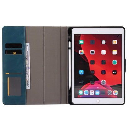 For iPad 10.2 2019 / 2020 / 2021 Calf Texture Horizontal Flip Leather Tablet Case(Light Blue) - iPad 10.2 Cases by buy2fix | Online Shopping UK | buy2fix